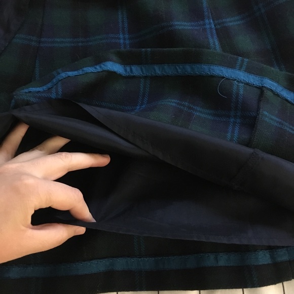 AEO Plaid Strapless Wool Mini-Dress Size 4 - Picture 4 of 4